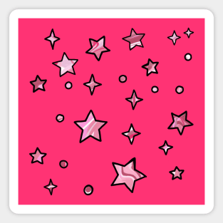 Pink Stars Magnet
